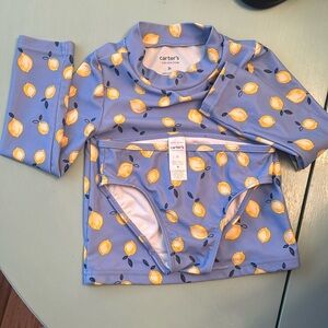 Carters swim shirt and bottoms